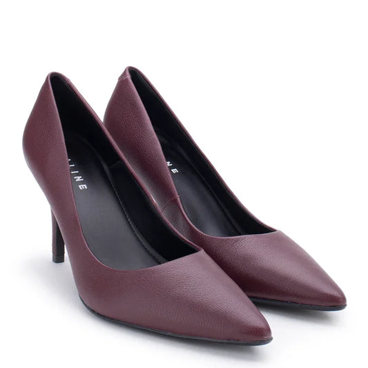 Scarpin Leather Lia Line