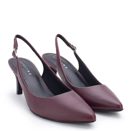 Leather Scarpin Slingback Lia Line