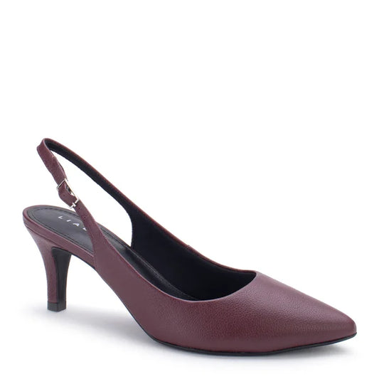 Leather Scarpin Slingback Lia Line