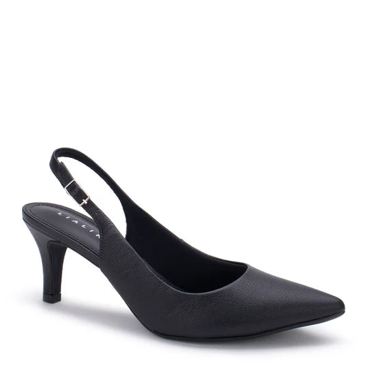 Leather Scarpin Slingback Lia Line