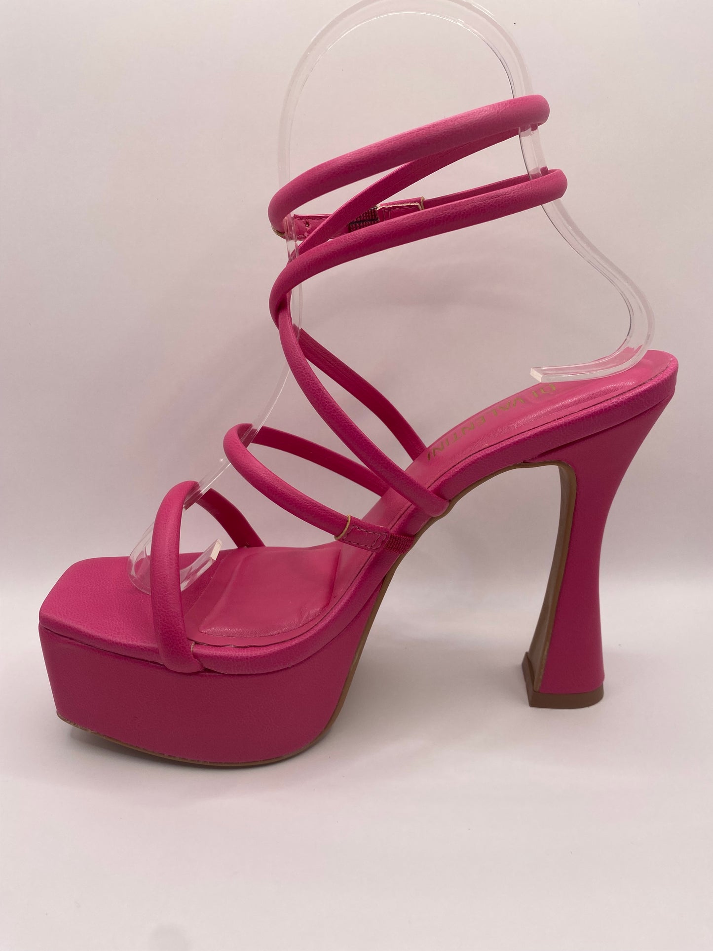 Strappy Platform Sandals Pink