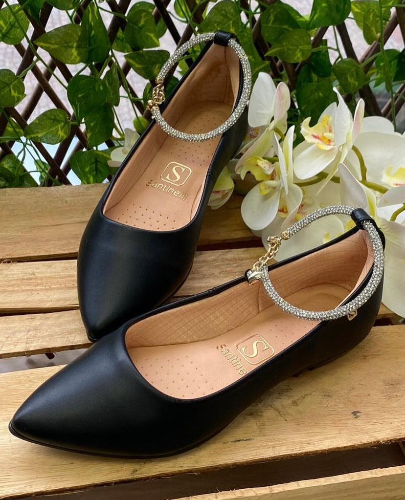 Flat Black Shoes Women