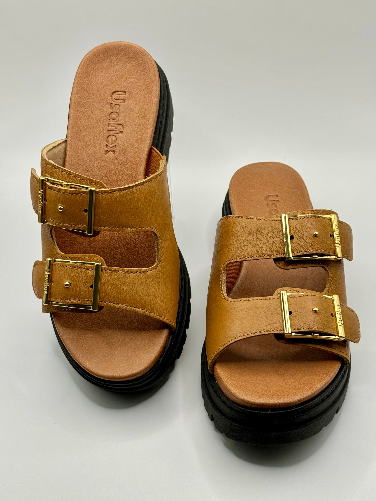 Brazilian Modern Two Strap Slip-on Sandals