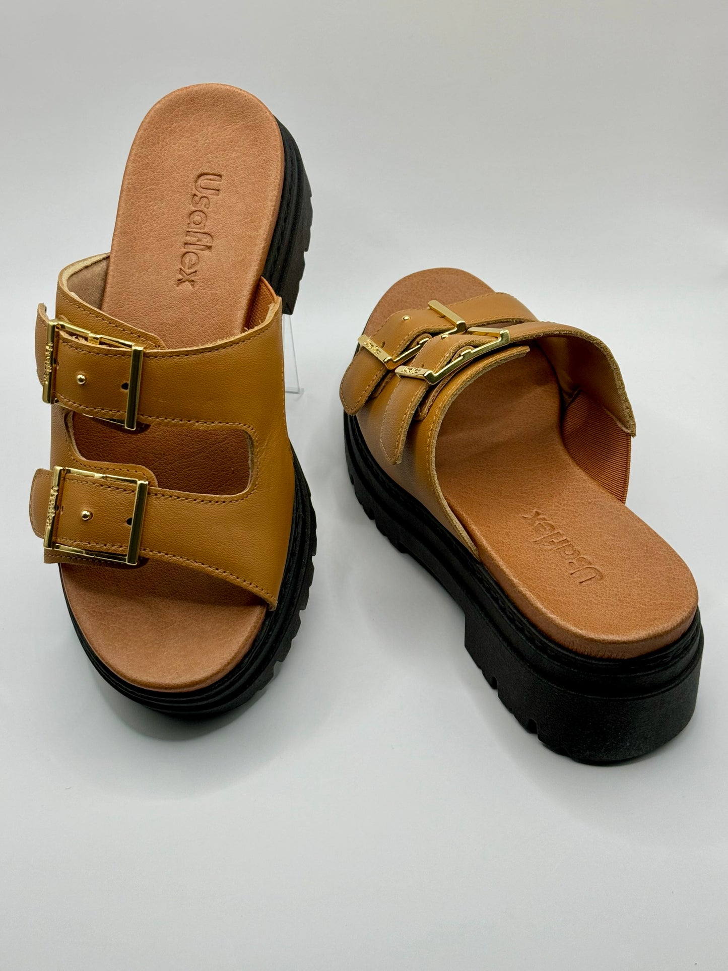 Brazilian Modern Two Strap Slip-on Sandals