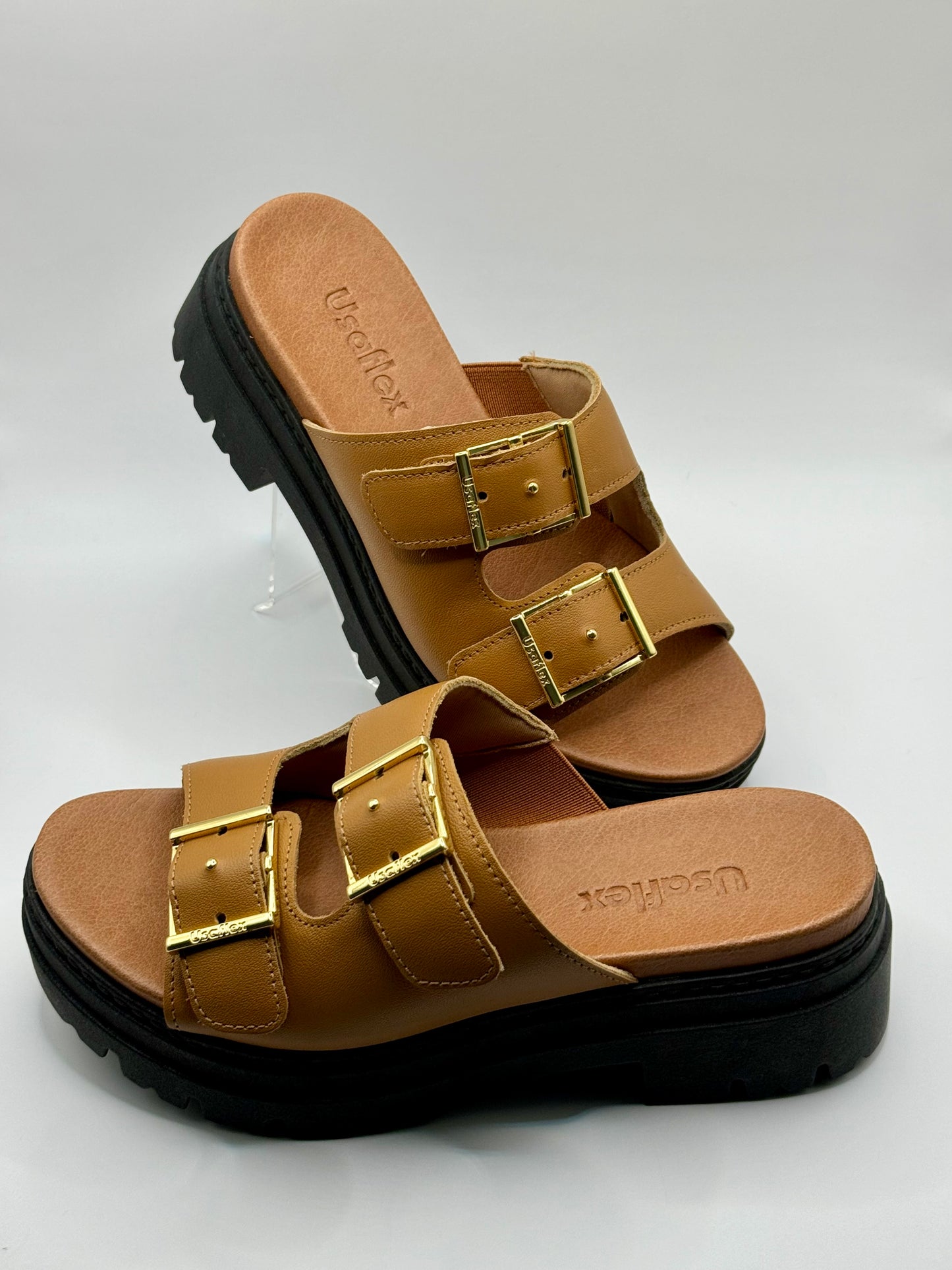 Brazilian Modern Two Strap Slip-on Sandals