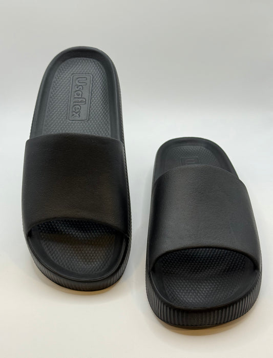 Black Poofy Slide Sandal Platform Eva Usaflex