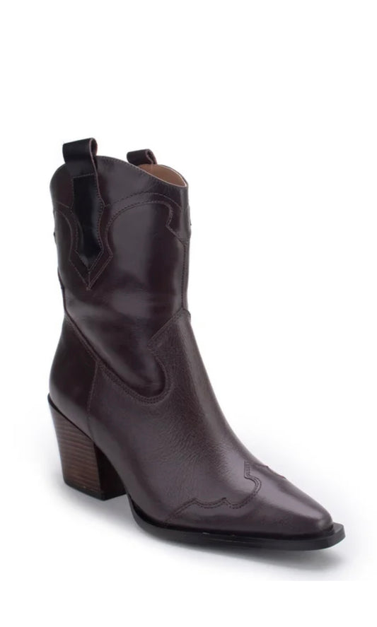 Zoe Leather Western Boot by Lia Line