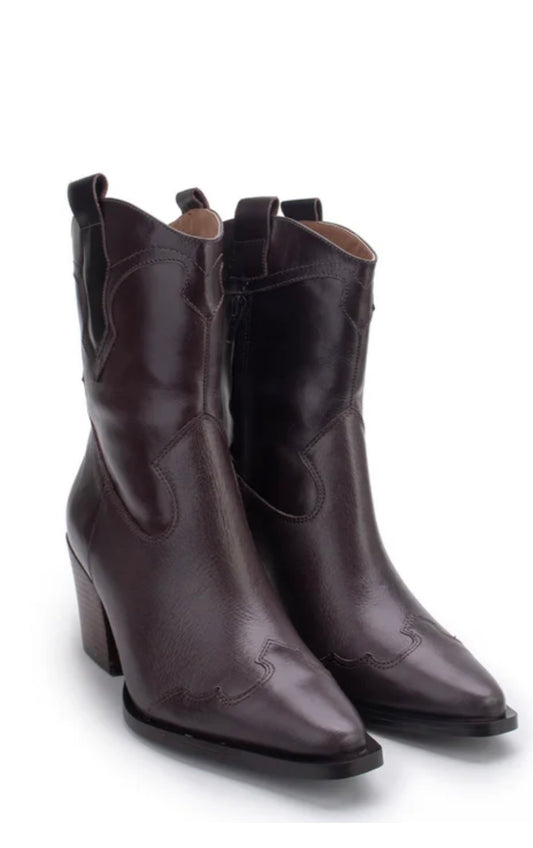 Zoe Leather Western Boot by Lia Line